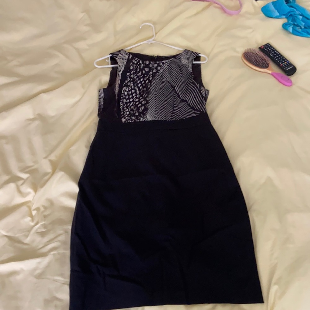 Almost new formal white and black dress